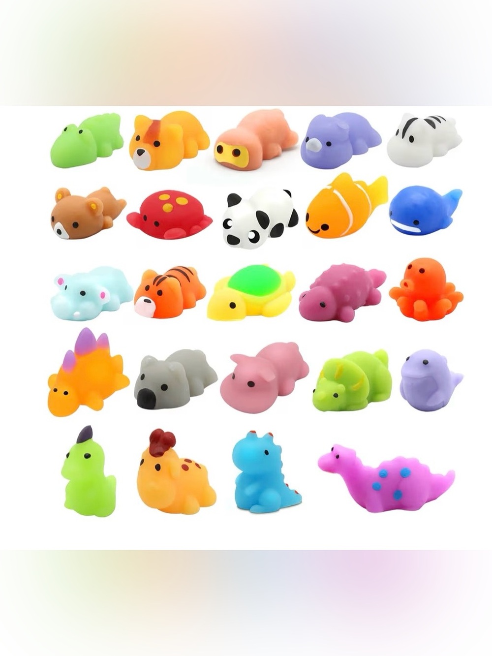 24 Mochi Animal Squishes Set